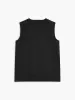 Metal-Detail Plain Sweater Vest sold by COMMENSE