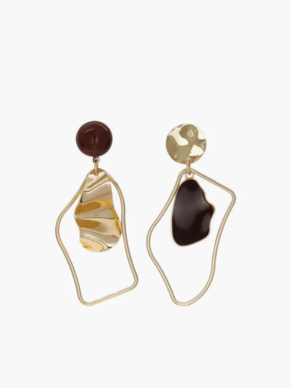 Irregular Stud Drop Earrings sold by COMMENSE