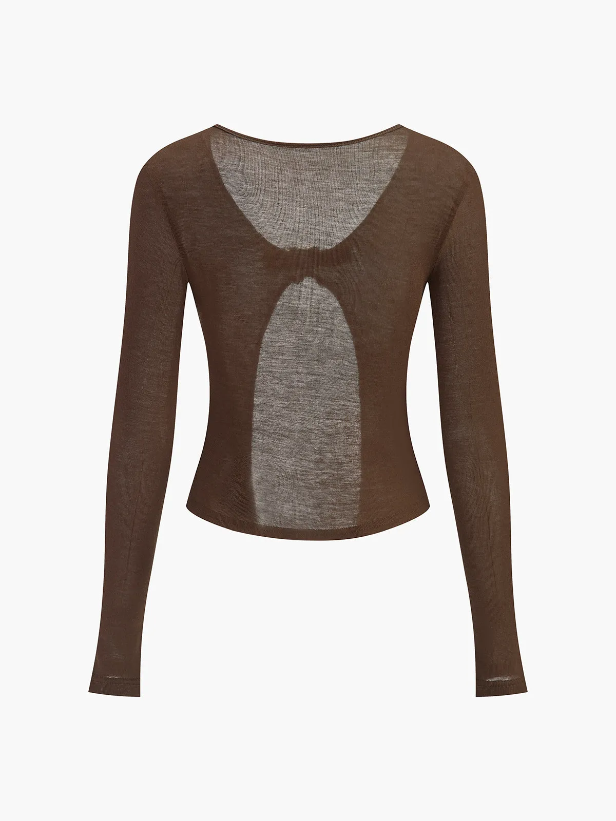 Buckle Design Split Thin Blouse sold by COMMENSE product image thumbnail 3