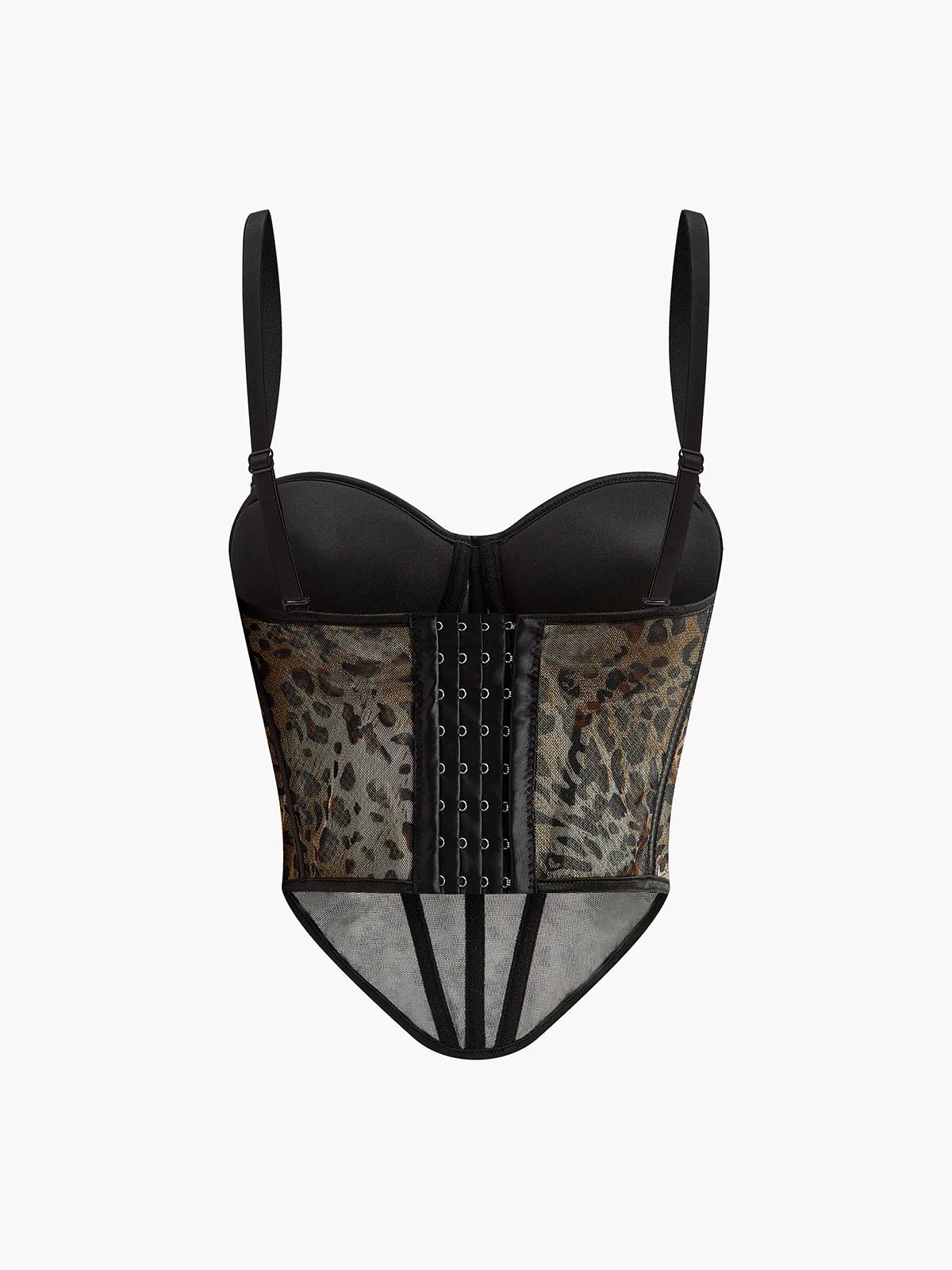 Leopard Printed Spaghetti Strap Corset sold by COMMENSE product image thumbnail 3