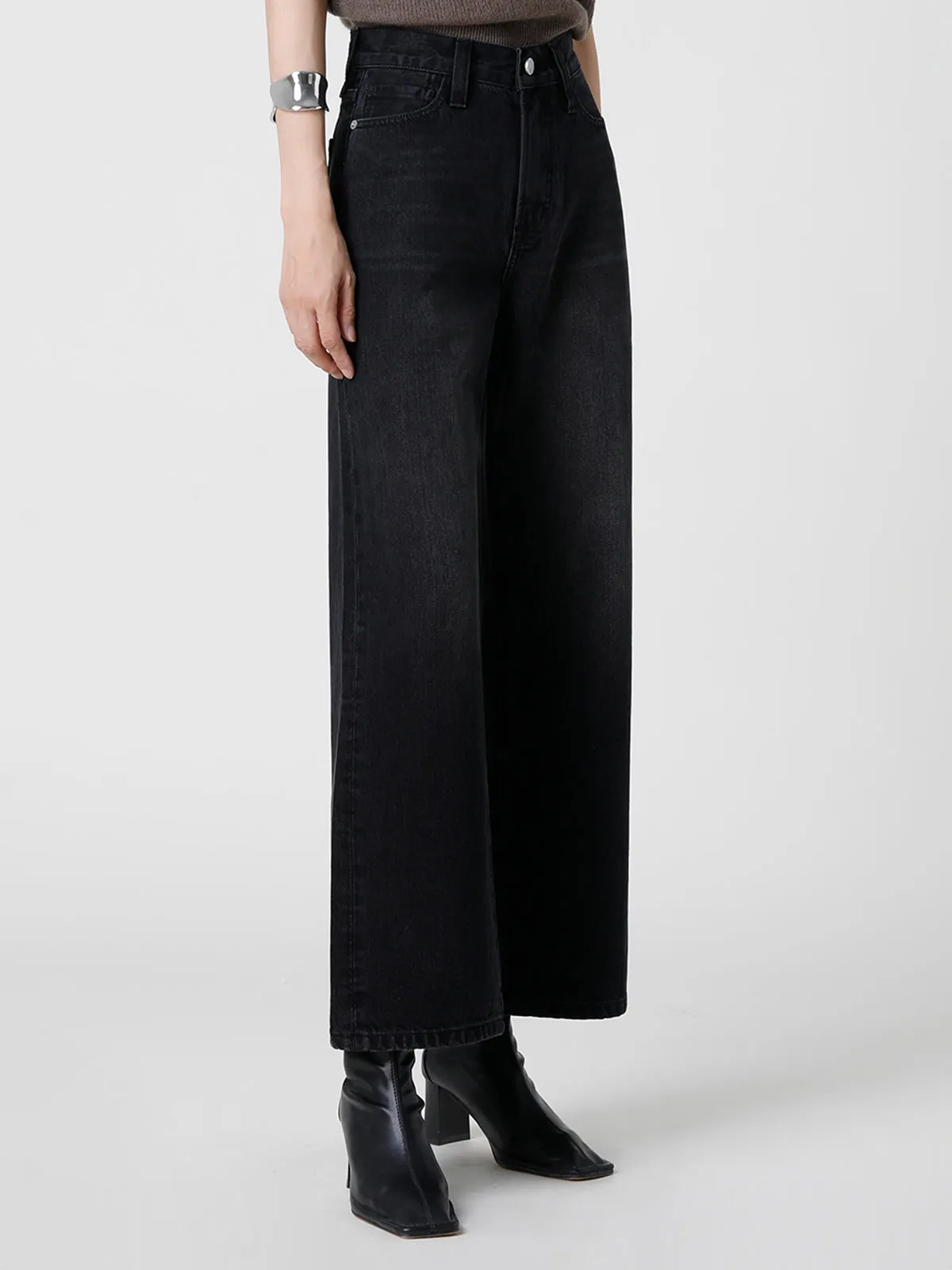 Mid-Waist Basic Jeans sold by COMMENSE product image thumbnail 2