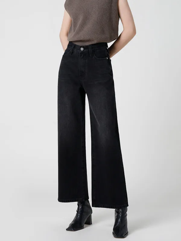 Mid-Waist Basic Jeans sold by COMMENSE