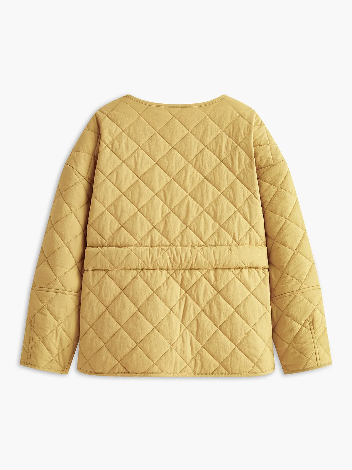 Quilted Belted Button Winter Coat sold by COMMENSE product image thumbnail 4