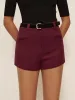 Leisure Mid-Waist Belted Shorts sold by COMMENSE
