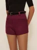 Leisure Mid-Waist Belted Shorts sold by COMMENSE