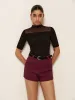 Leisure Mid-Waist Belted Shorts sold by COMMENSE