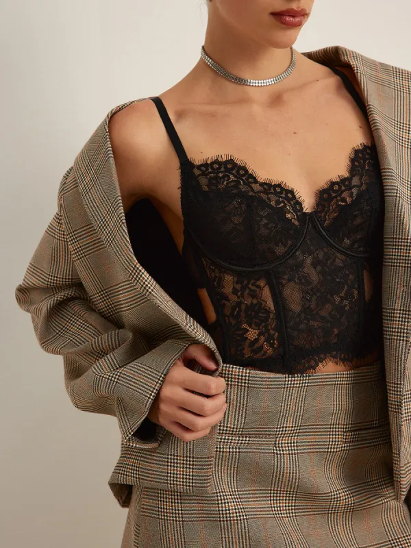 Lace Crop Corset sold by COMMENSE