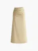 Pleated Sexy Midi Skirt Set sold by COMMENSE