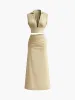Pleated Sexy Midi Skirt Set sold by COMMENSE