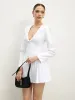 Lapel Breasted Pleated Dress sold by COMMENSE