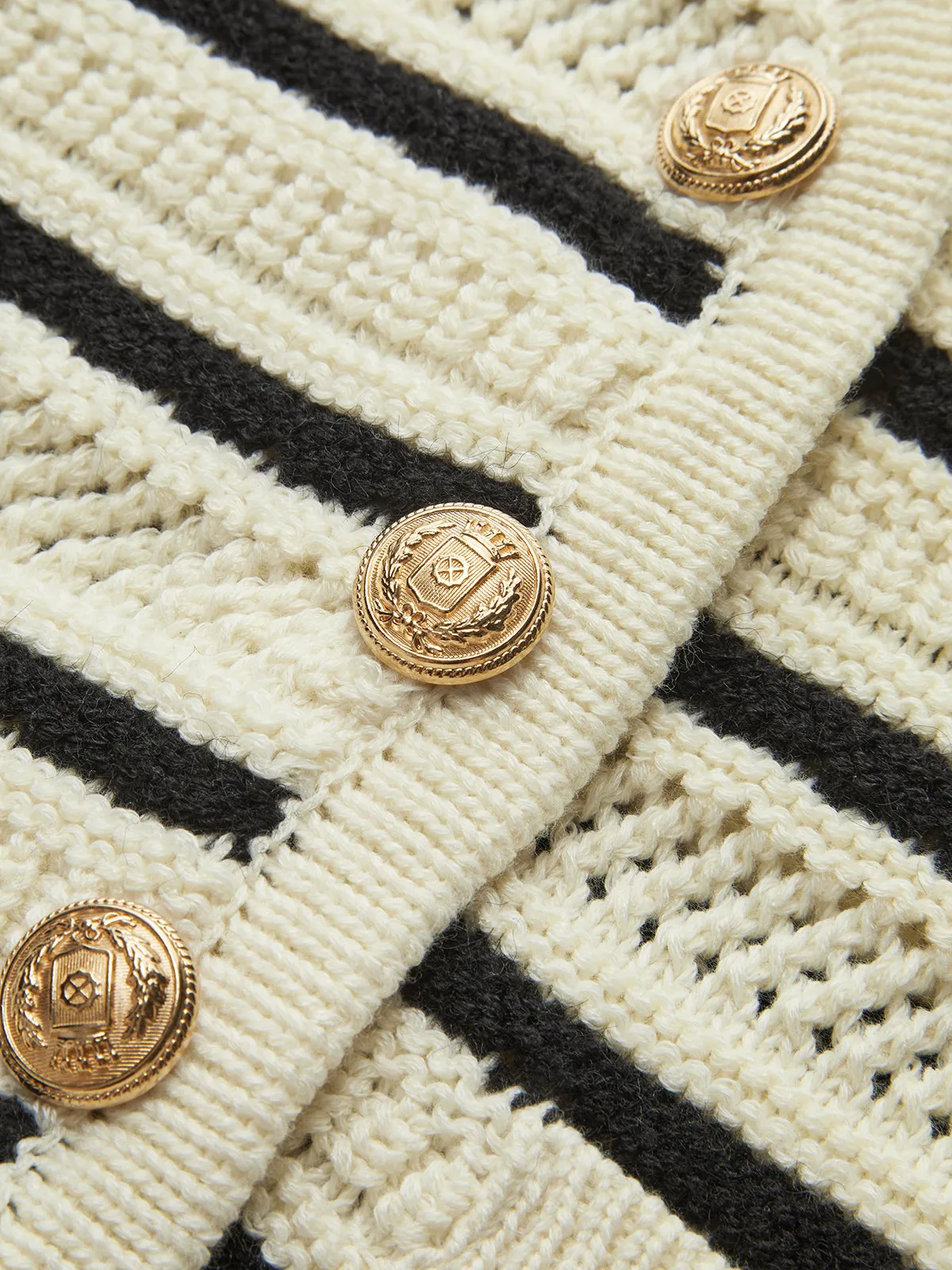 Knitted V-Neck Vest sold by COMMENSE product image thumbnail 2