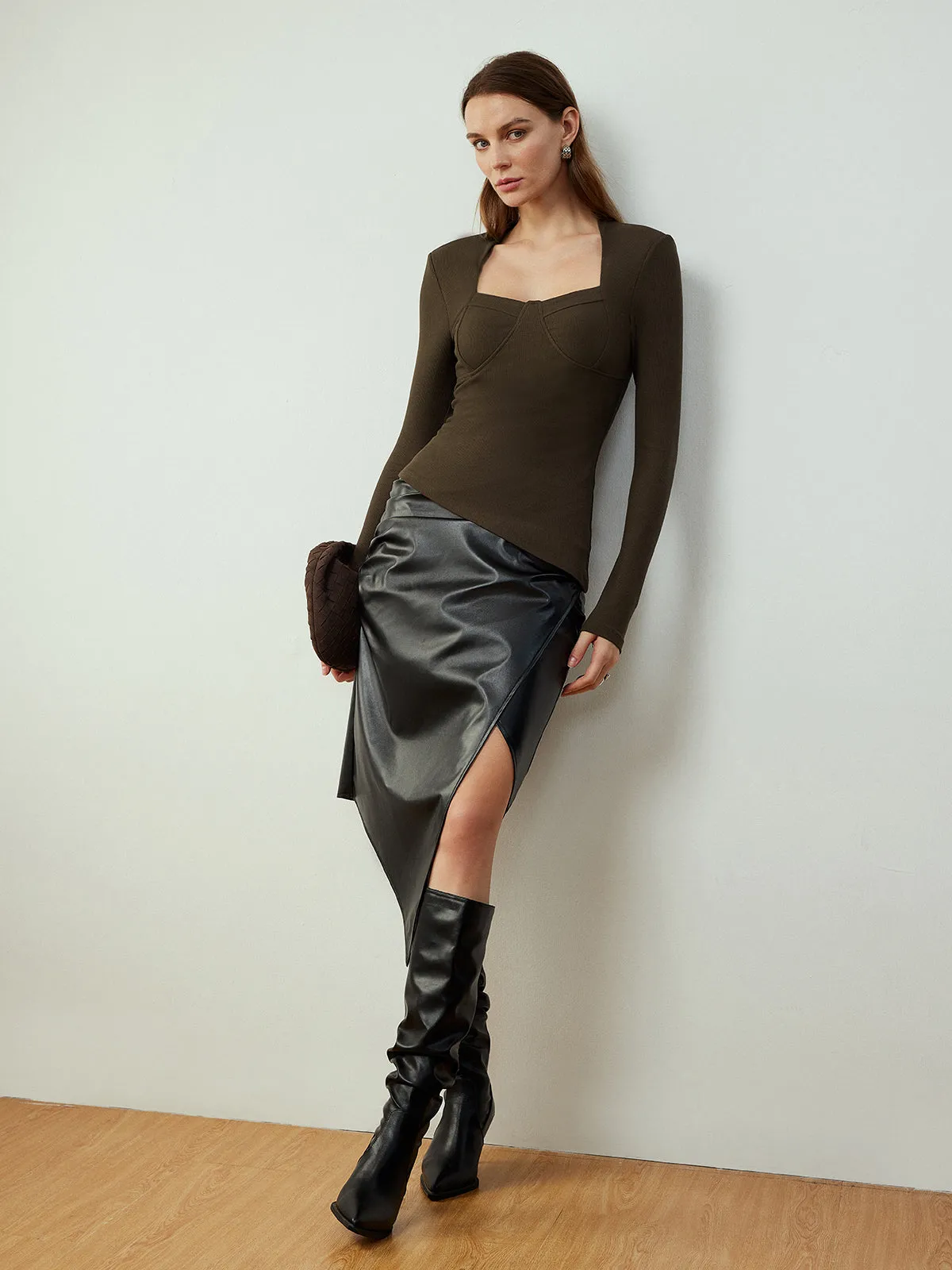 Asymmetrical Skinny T-Shirt sold by COMMENSE product image thumbnail 2