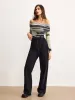 Off-Shoulder Tye Dye Printed T-Shirt sold by COMMENSE