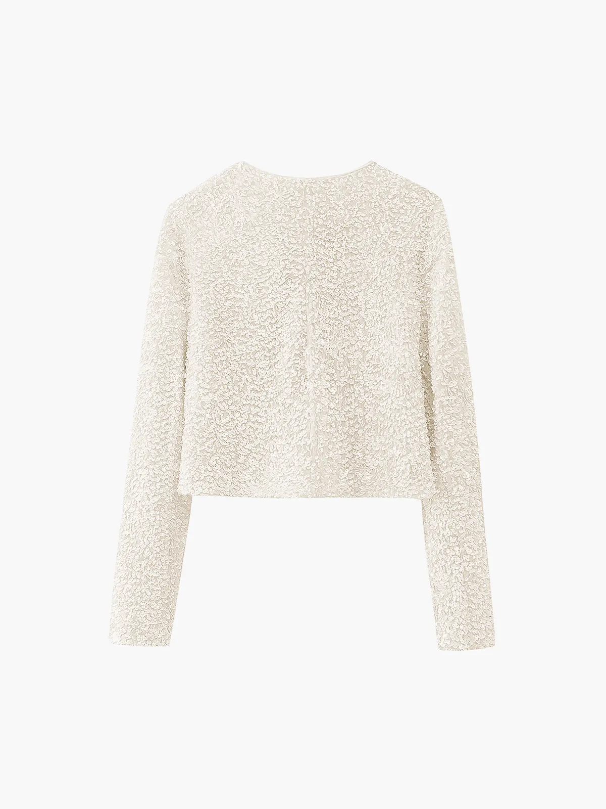 Sequined Velvet Bowknot Decor Jacket sold by COMMENSE product image thumbnail 5