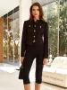 Button Split Slim Jersey Jacket sold by COMMENSE