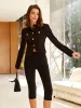 Button Split Slim Jersey Jacket sold by COMMENSE