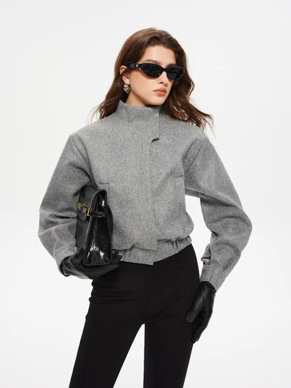 Button Clasp Short Jacket sold by COMMENSE