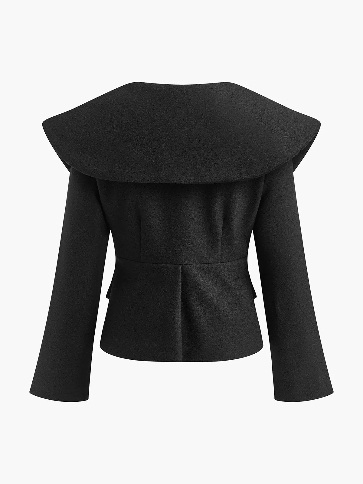 Oversized-Collar Slim Zipper Jacket sold by COMMENSE product image thumbnail 2