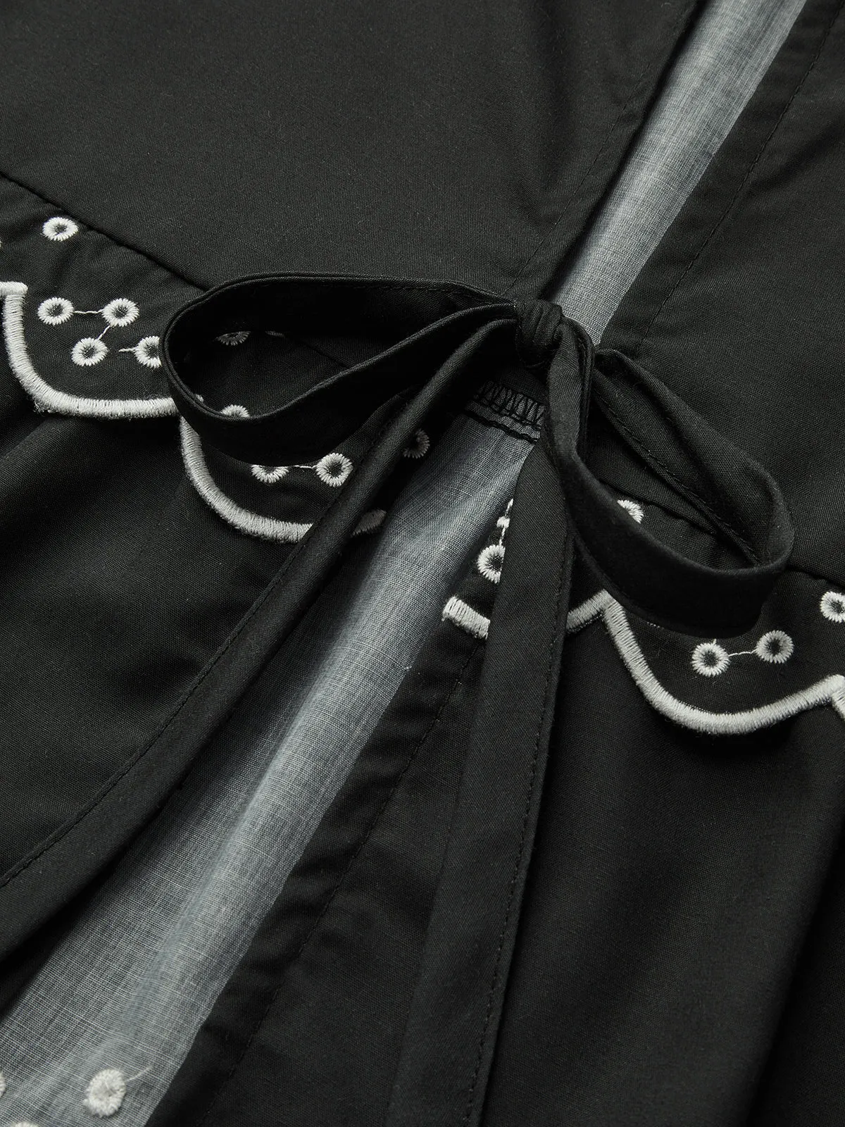 Ruffle Print Knotted Blouse sold by COMMENSE product image thumbnail 3