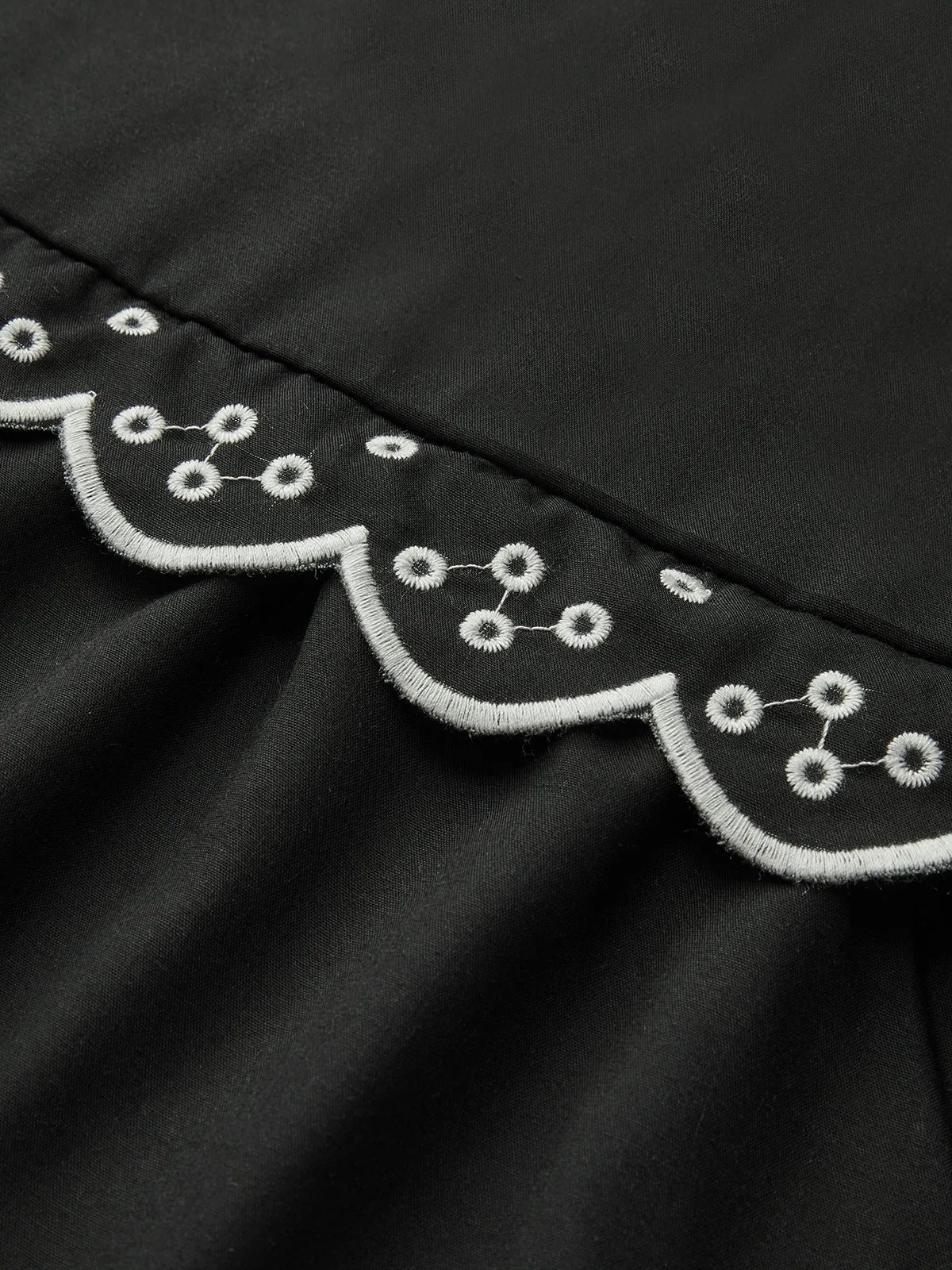 Ruffle Print Knotted Blouse sold by COMMENSE product image thumbnail 4