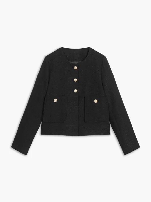 Old Money Aesthetics Tweed Jacket sold by COMMENSE