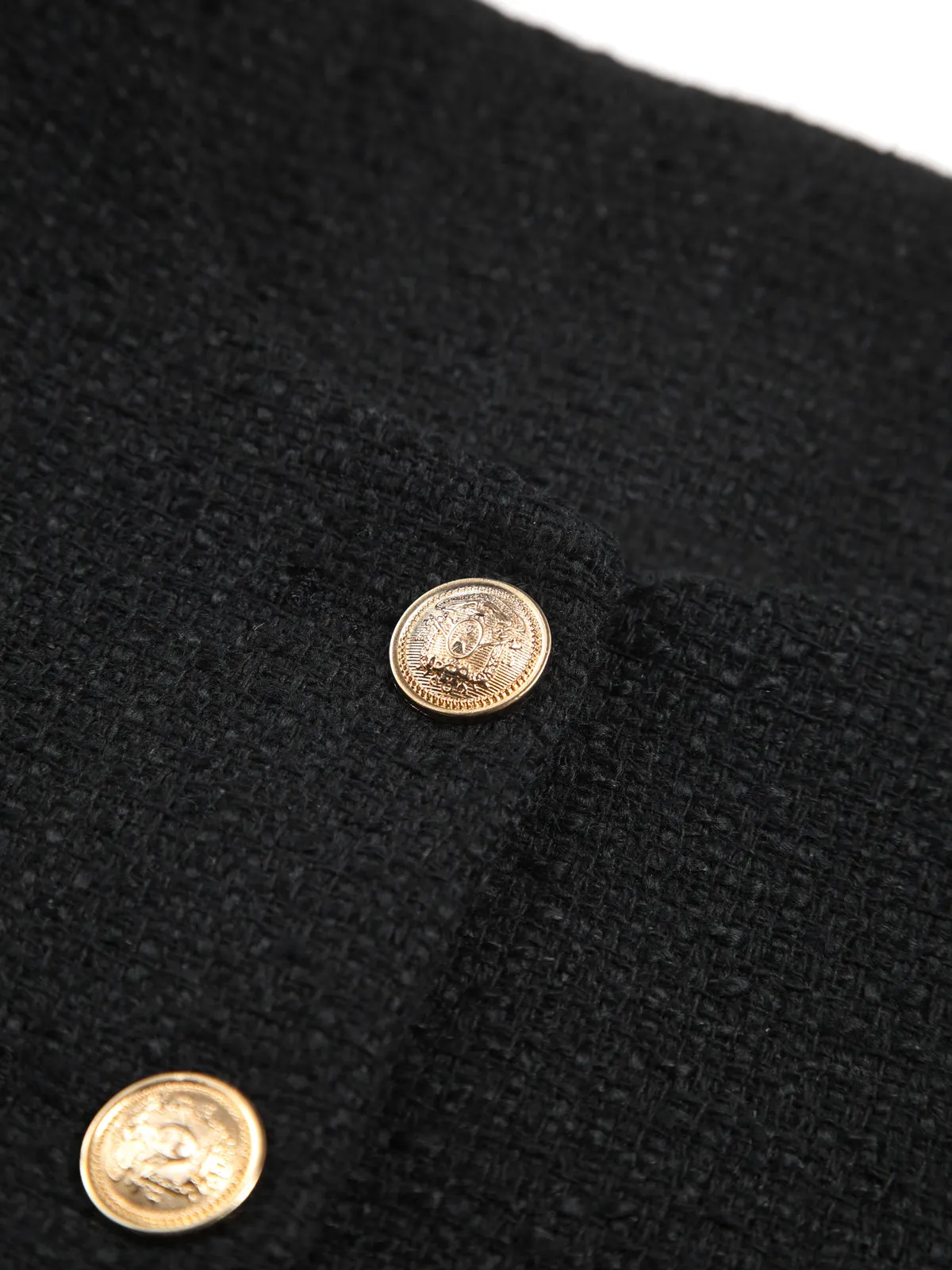 Old Money Aesthetics Tweed Jacket sold by COMMENSE product image thumbnail 4