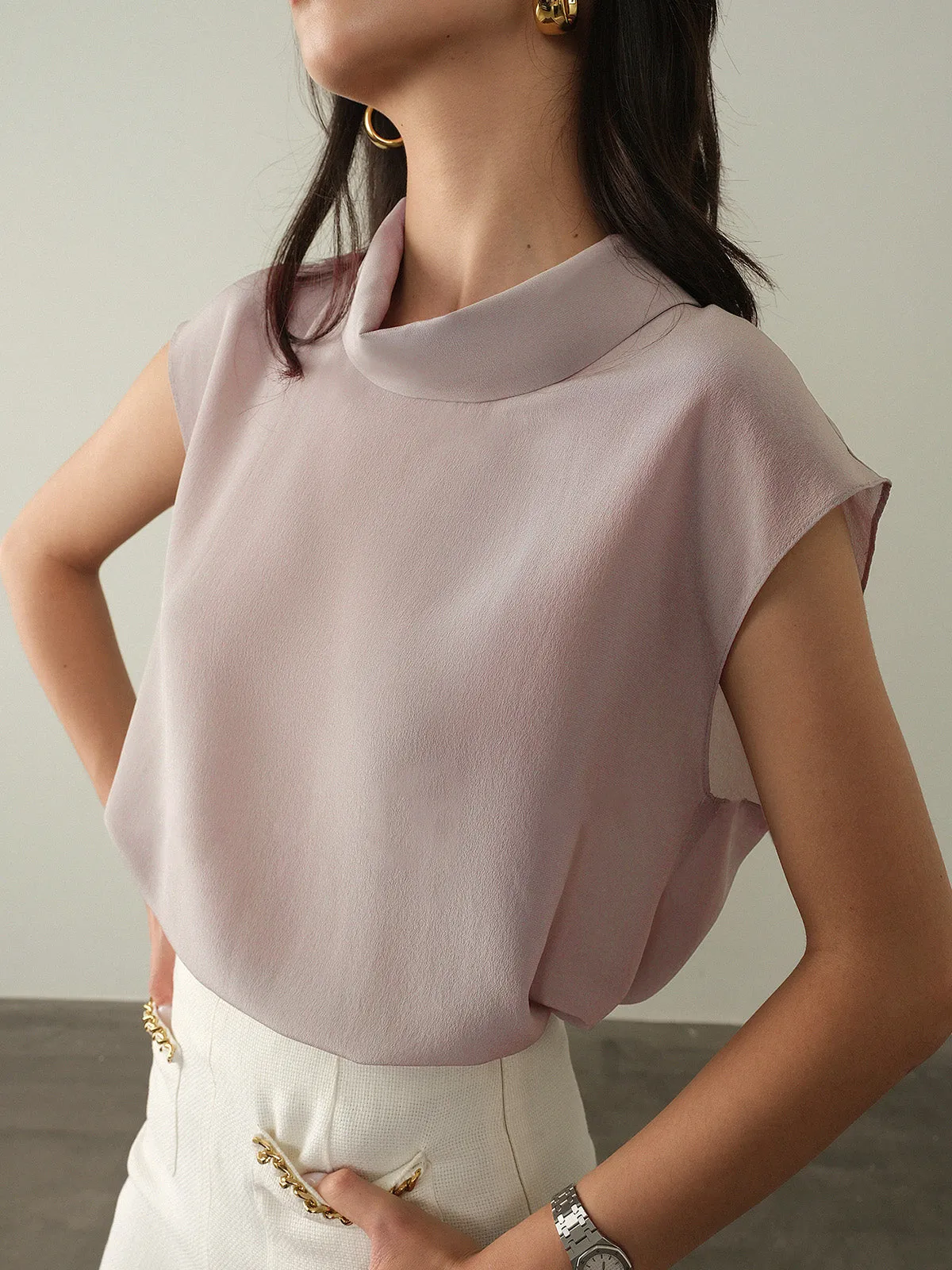 Leisure Cap Sleeve T-Shirt sold by COMMENSE product image thumbnail 5