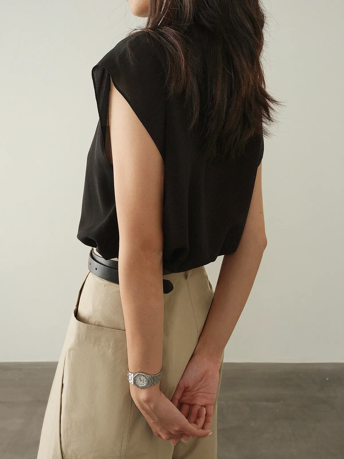 Leisure Cap Sleeve T-Shirt sold by COMMENSE product image thumbnail 2