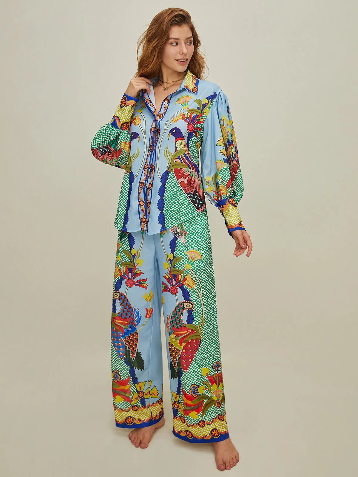 Casual Printed Pants Set sold by COMMENSE product image thumbnail 3