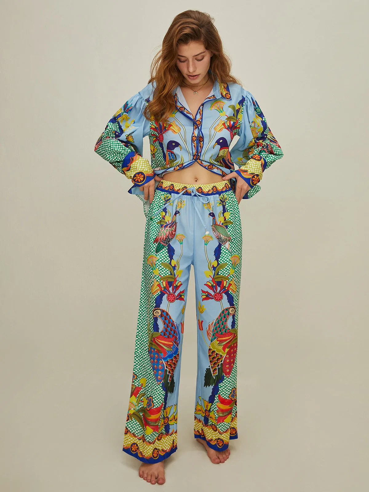 Casual Printed Pants Set sold by COMMENSE product image thumbnail 4