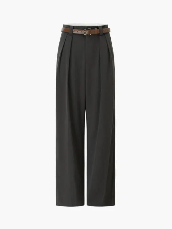 Belted High Waist Wide Leg Dress Pants sold by COMMENSE