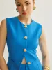 Button Vest With Shorts Set sold by COMMENSE