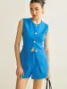 Button Vest With Shorts Set sold by COMMENSE