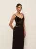 Low V-Neck Asymmetrical Ruched Dress sold by COMMENSE