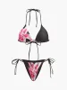 Floral Print Bikini With Mesh Skirt sold by COMMENSE