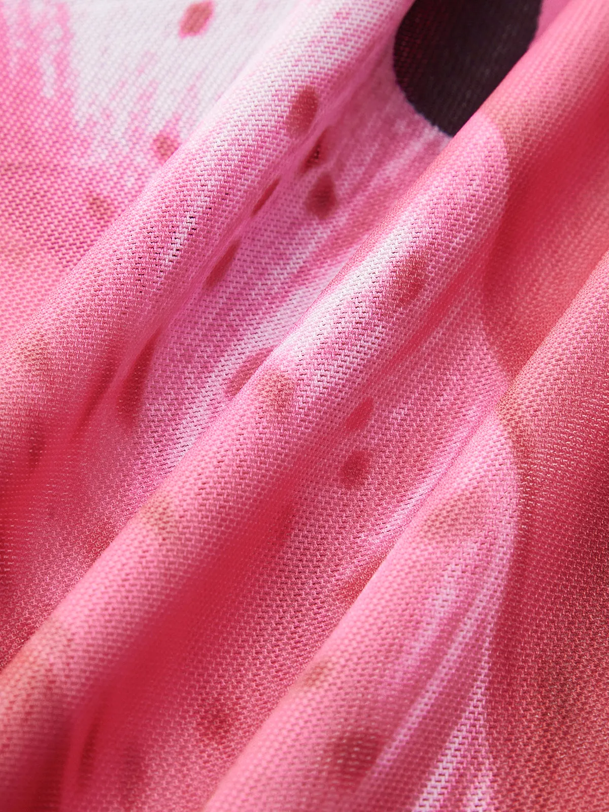 Floral Print Bikini With Mesh Skirt sold by COMMENSE product image thumbnail 5