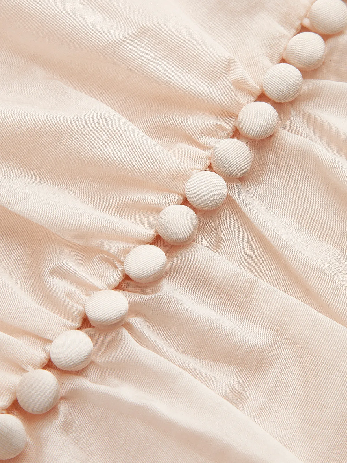 Chiffon V-Neck Ruched Blouse sold by COMMENSE product image thumbnail 3