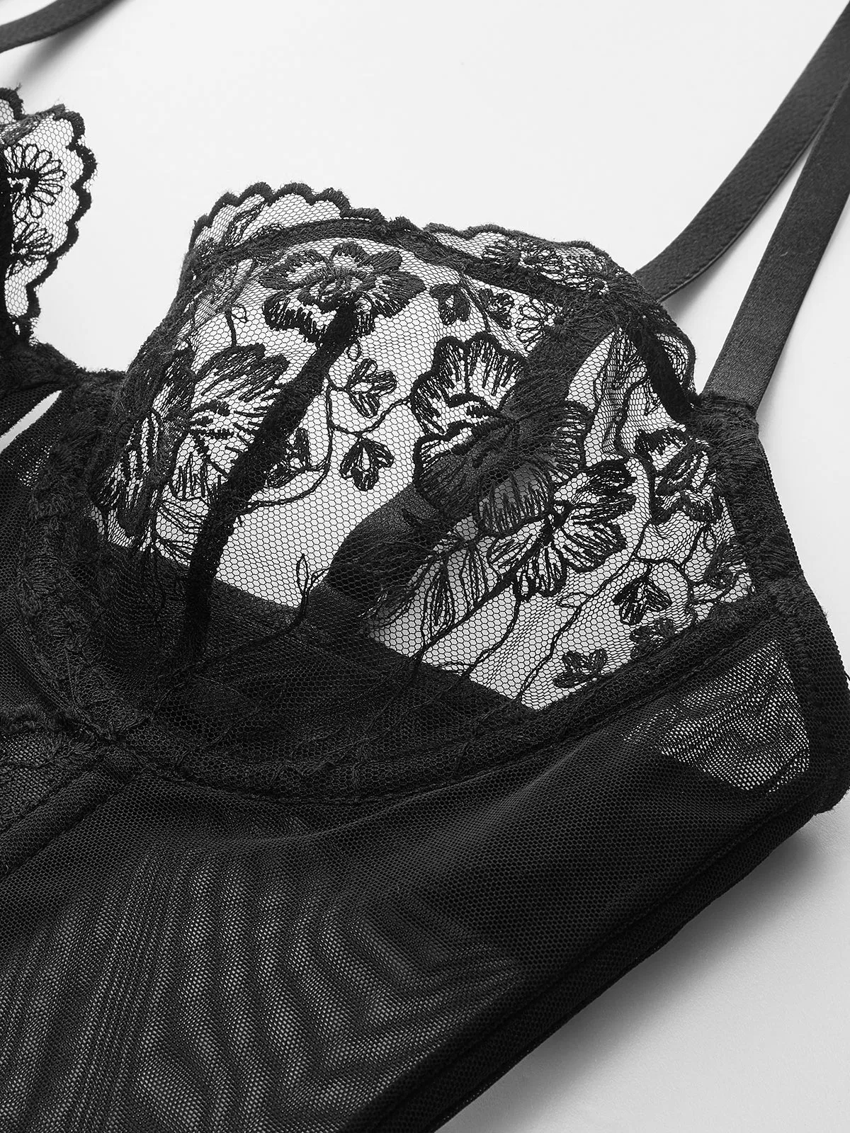 Floral Lace Corset Top sold by COMMENSE product image thumbnail 3