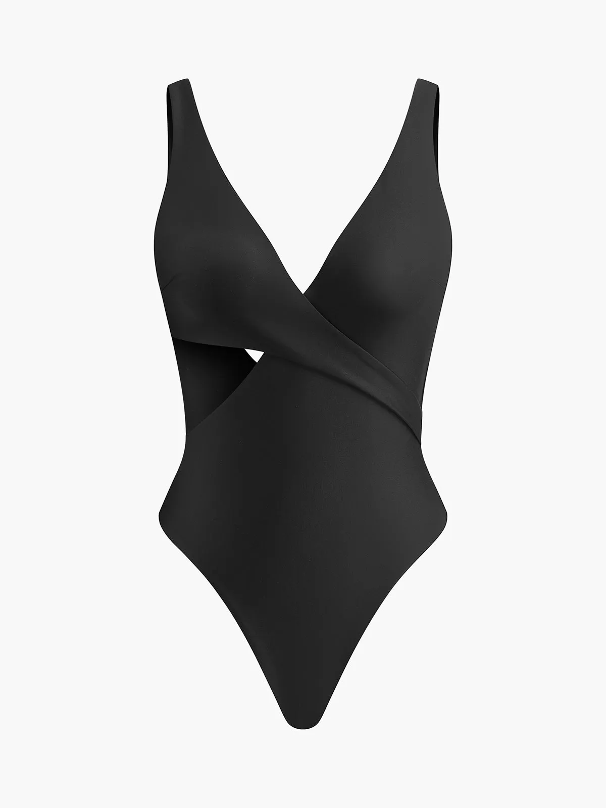 V-Neck Criss-Cross One-Piece Swimsuit sold by COMMENSE product image thumbnail 3