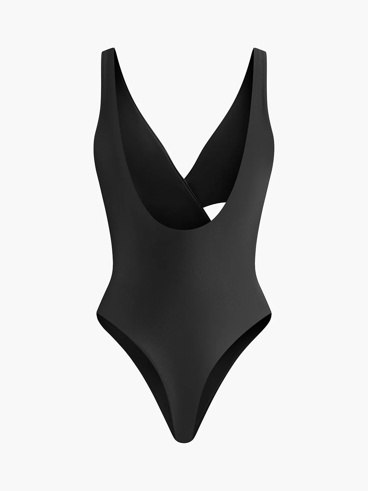 V-Neck Criss-Cross One-Piece Swimsuit sold by COMMENSE product image thumbnail 5