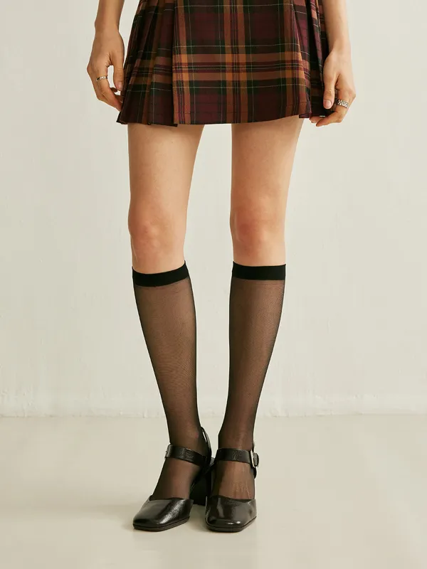 Black Fishnet Knee Highs sold by COMMENSE