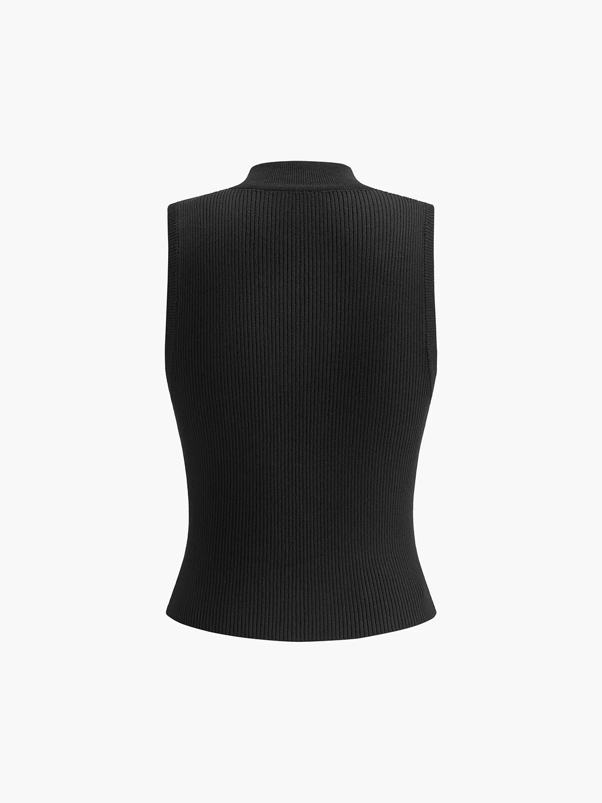 Metal Disc Button Sweater Vest sold by COMMENSE product image thumbnail 4