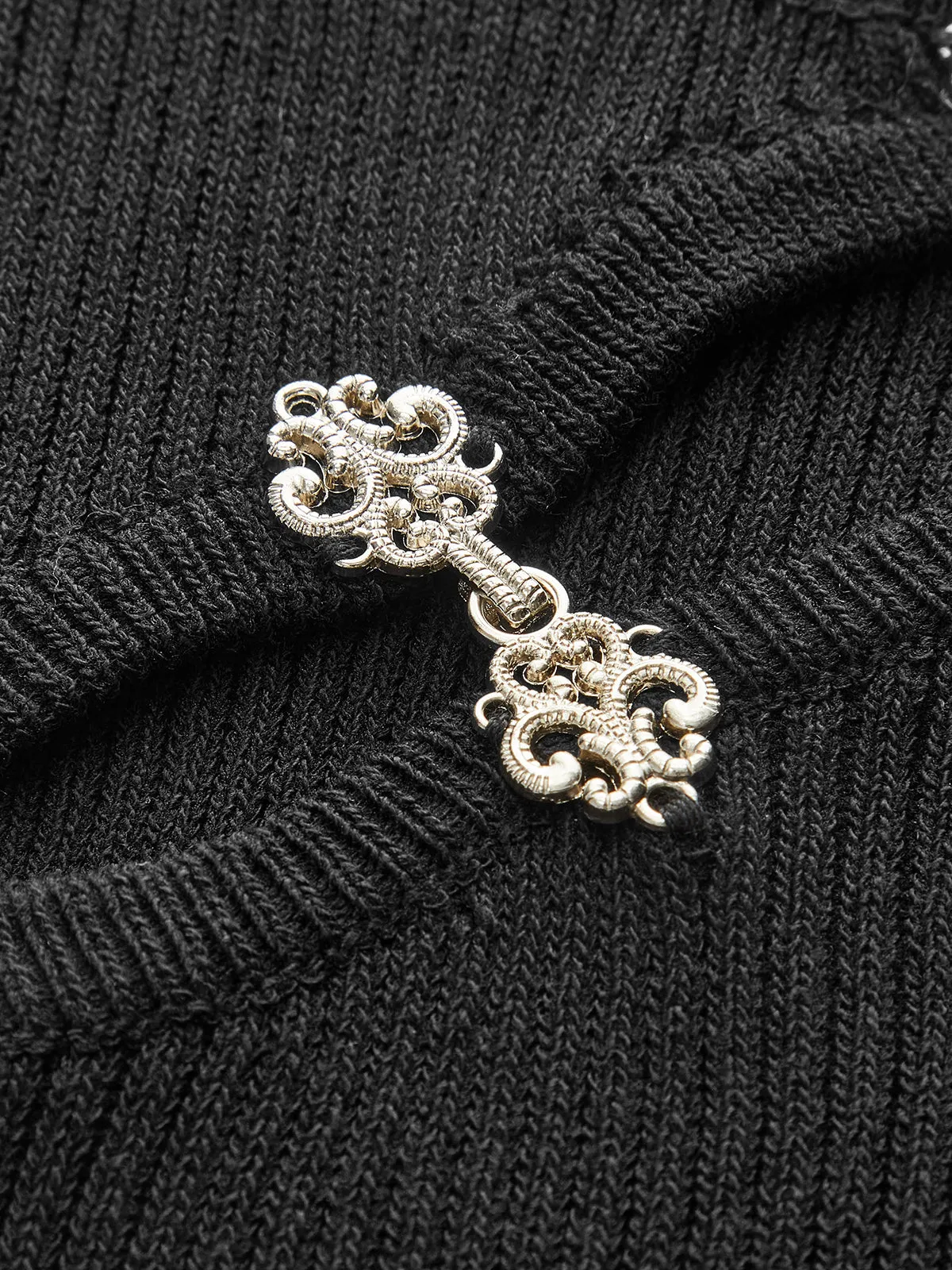 Metal Disc Button Sweater Vest sold by COMMENSE product image thumbnail 2