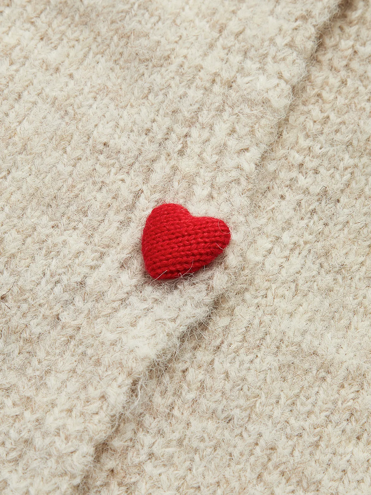Elegant Heart-Button Cardigan sold by COMMENSE product image thumbnail 2