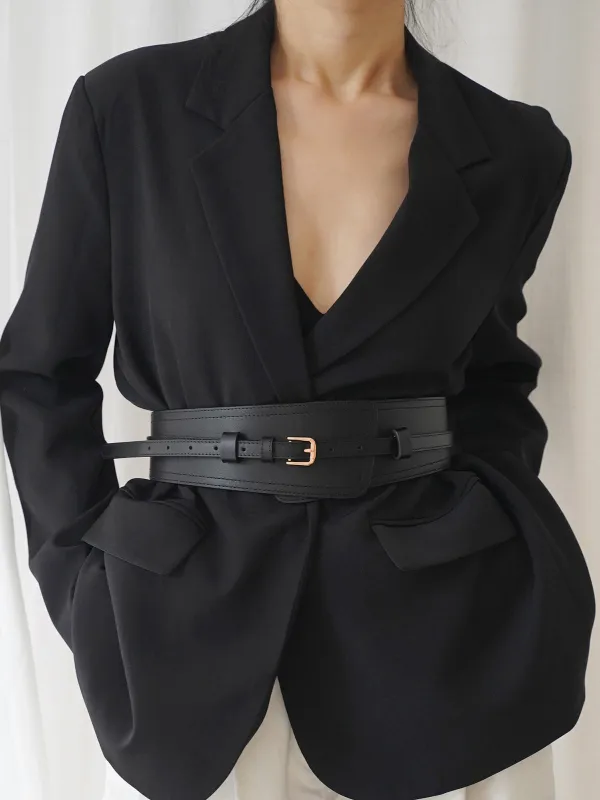 Oversized Two Way Cowhide Belt sold by COMMENSE