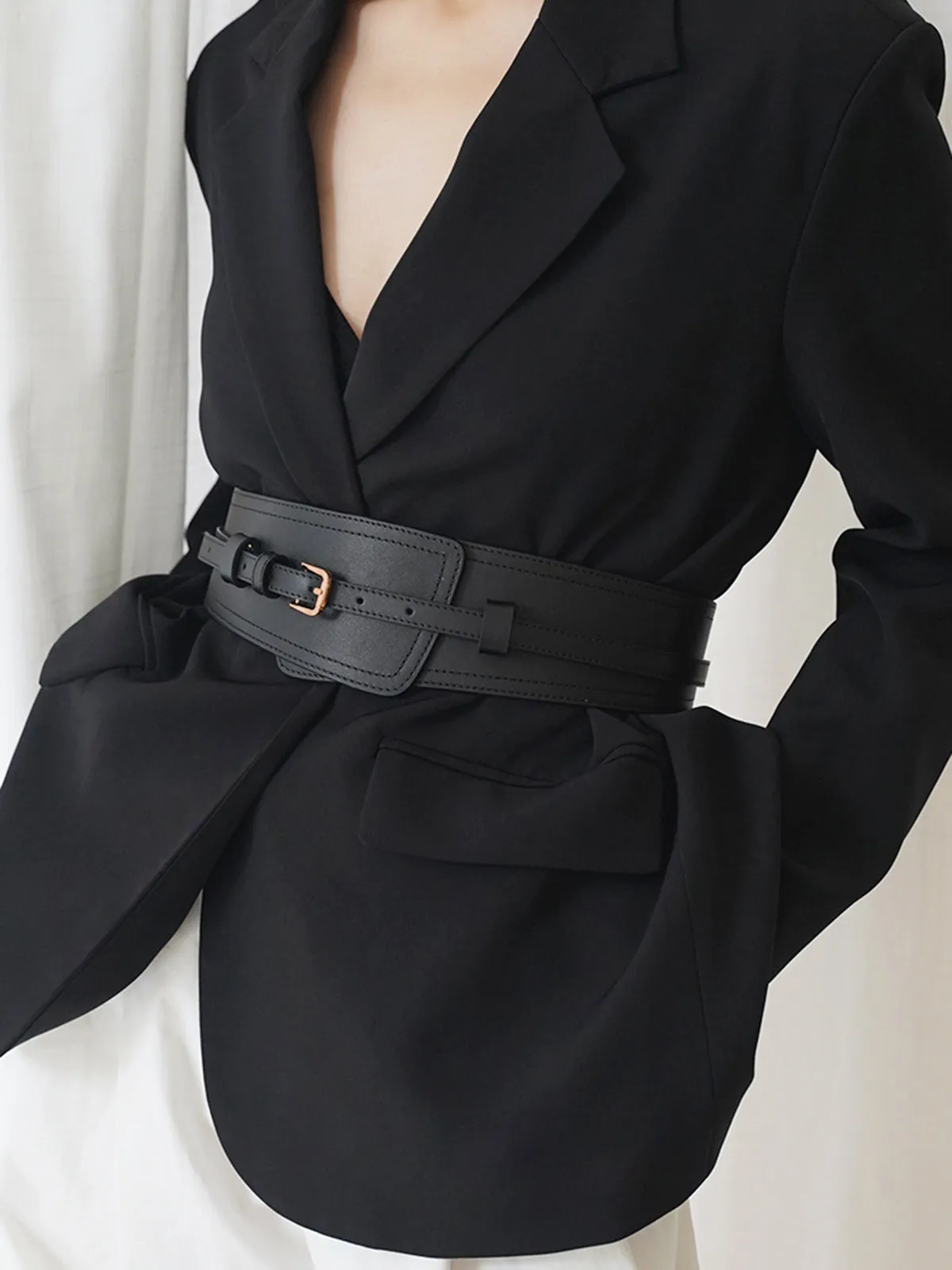 Oversized Two Way Cowhide Belt sold by COMMENSE product image thumbnail 5