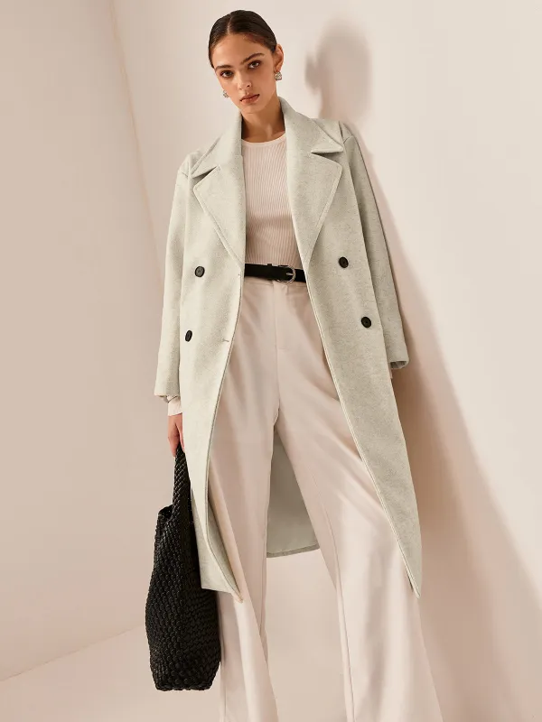 Elegant Oversized Tweed Long Coat sold by COMMENSE
