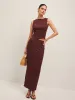 Asymmetrical Hem Ribbed Skirt Set sold by COMMENSE