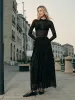Lace Embroidered A-Line Skirt sold by COMMENSE