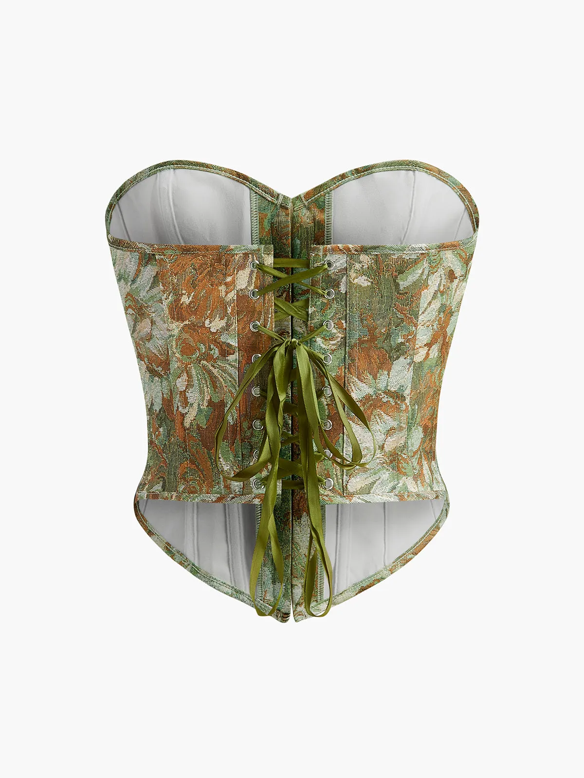 Floral Front Button Corset sold by COMMENSE product image thumbnail 2